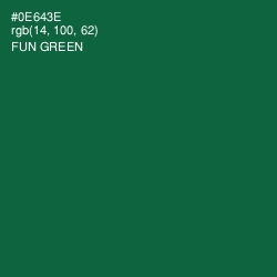 #0E643E - Fun Green Color Image